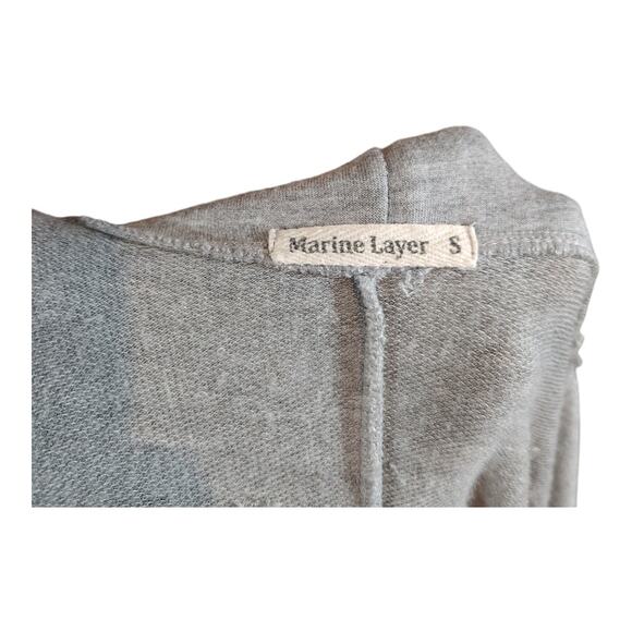 Marine Layer Heather Gray Supersoft Open-front Cardigan Cozy Layering Women's S - Picture 6 of 6
